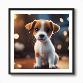 Jack Russell Puppy Art Print