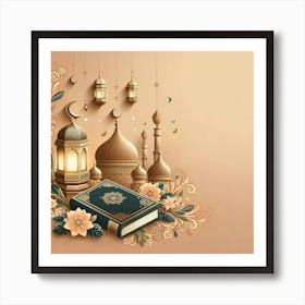 Muslim Eid Background Art Print