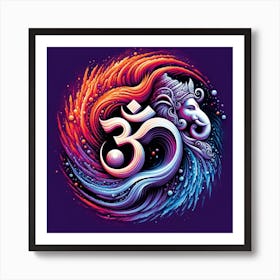 "Divine Spiral: Ganesha's Cosmic Dance" presents a mesmerizing blend of color and spirituality, portraying Lord Ganesha, the remover of obstacles, entwined within the sacred Om symbol. This artwork symbolizes the flow of life, spiritual awakening, and the continuous cosmic dance of existence. Perfect for seekers of enlightenment and lovers of deeply symbolic art, this piece invites wisdom and harmony into any space. Owning "Divine Spiral: Ganesha's Cosmic Dance" promises to be not just an aesthetic choice, but a journey into the essence of tranquility and introspection. Art Print