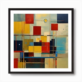 Abstract Squares Art Print