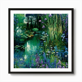 Impressionism - Lily Pond Art Print