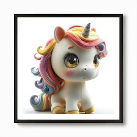 Unicorn Figurine 75 Art Print