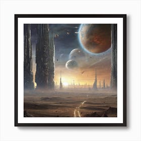 Space City 6 Art Print