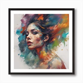 Portrait Of A Woman Art Print