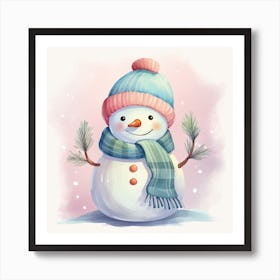 Snowman 11 Art Print