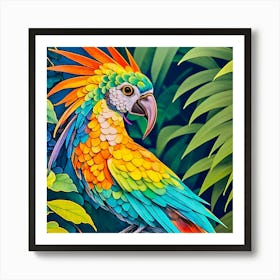 Colorful Parrot Poster