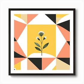 Geometric Flower 2 Art Print