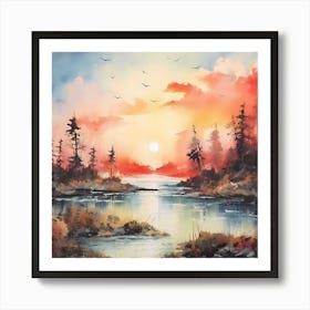 Christmas Pastel Dreamscape Art Print