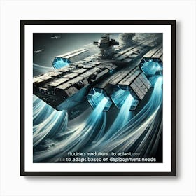 Cascade Sovereignty Scifi Tempest Tide Carrier Modular Art Print