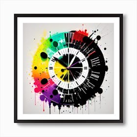 Clock Stock Videos & Royalty-Free Footage Art Print