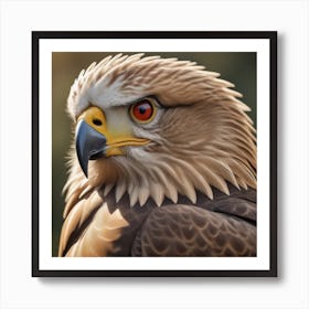 Aigle D Or T Te En Gros Plan Portrait D Un Oiseau De Proie Gros Plan 3 Art Print