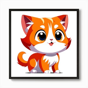 Creative Feline Cat Artwork 3 Art Print