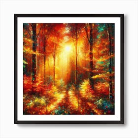 Autumn Forest 3 Art Print