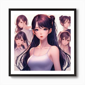 Anime Girl (77) Art Print