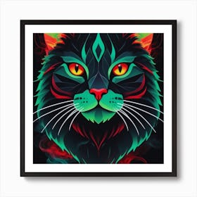 Kitty Cat Beauty Art Print