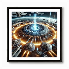 Orbital Defense Converted Art Print