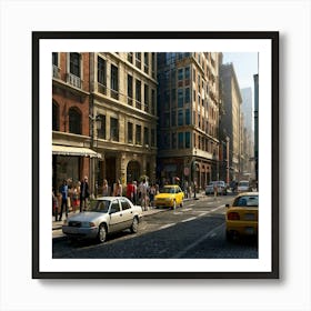 world style - life after2000 years - people -- streets - imagine Art Print