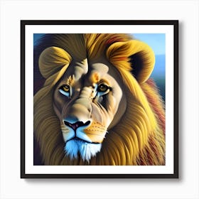 Pretty Lion Art Print