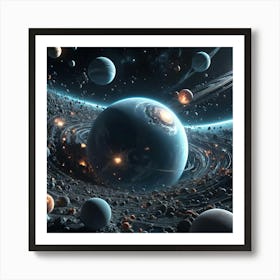 3d Universe 5 Art Print