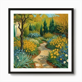 In The Garden van Gogh wall art Art Print 2 Art Print