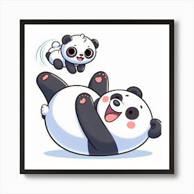 Panda Bears 1 Art Print