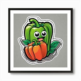 Vegetable Garden Sticker Art Print