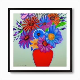 Flowers In A Vase Art Print