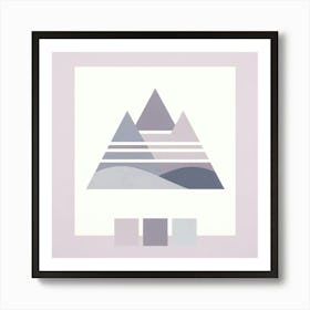 "Lavender Hues Abstract Mountains"  "Lavender Hues Abstract Mountains" is a minimalist composition that portrays the tranquil beauty of mountain silhouettes through a soft, pastel color palette. The clean lines and subtle gradients offer a soothing visual experience, perfect for creating a serene and stylish atmosphere in any contemporary space. Art Print