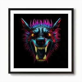 Wolf Head 11 Art Print