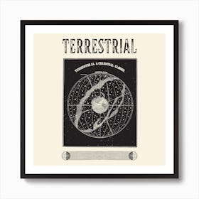 Terrestrial Square Art Print