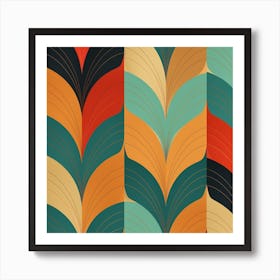 Abstract Floral Pattern 13 Art Print