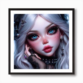 Gothic Doll 9 Art Print