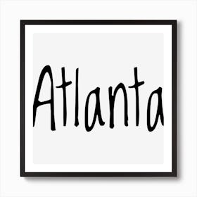 Atlanta Typography Art Print