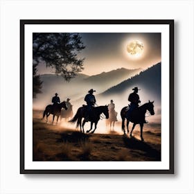 Cowboys In The Moonlight 1 Affiche