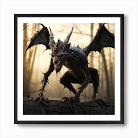 Demon In The Woods 13 Art Print