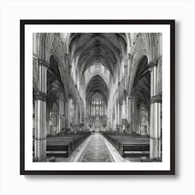 Inside Of A Cathedral Art Print