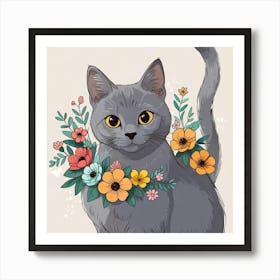 British Shorthair Cat 1 Affiche