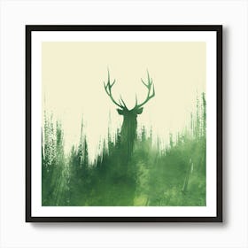 Deer In The Woods Art Print