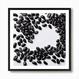 Black Coffee Beans 5 Art Print