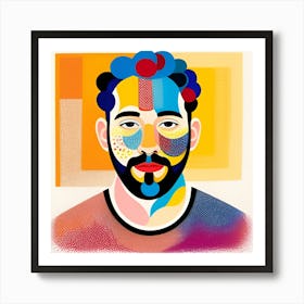 Portrait Of A Man Art Print