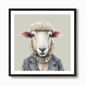 Felicity Sheep Final Flattened Plain Art Print