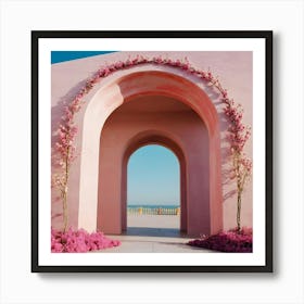 Pink Archway 12 Art Print