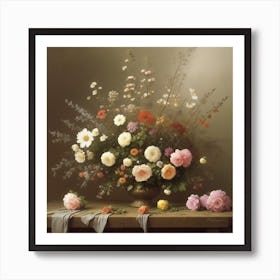 Flowers In A Vase 2 Art Print