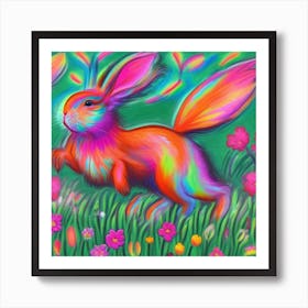 Rabbit In The Meadow Art Print