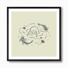 Water Dream Square Art Print