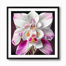Origami Orchid Art Print