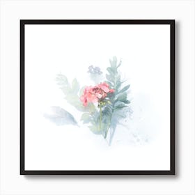 Watercolor Flowers 1 Art Print