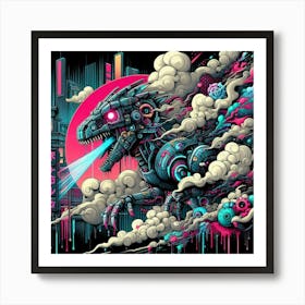 Dragon In The Sky Art Print