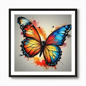 Butterfly Painting 151 Art Print