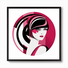 Deco Woman Art Print